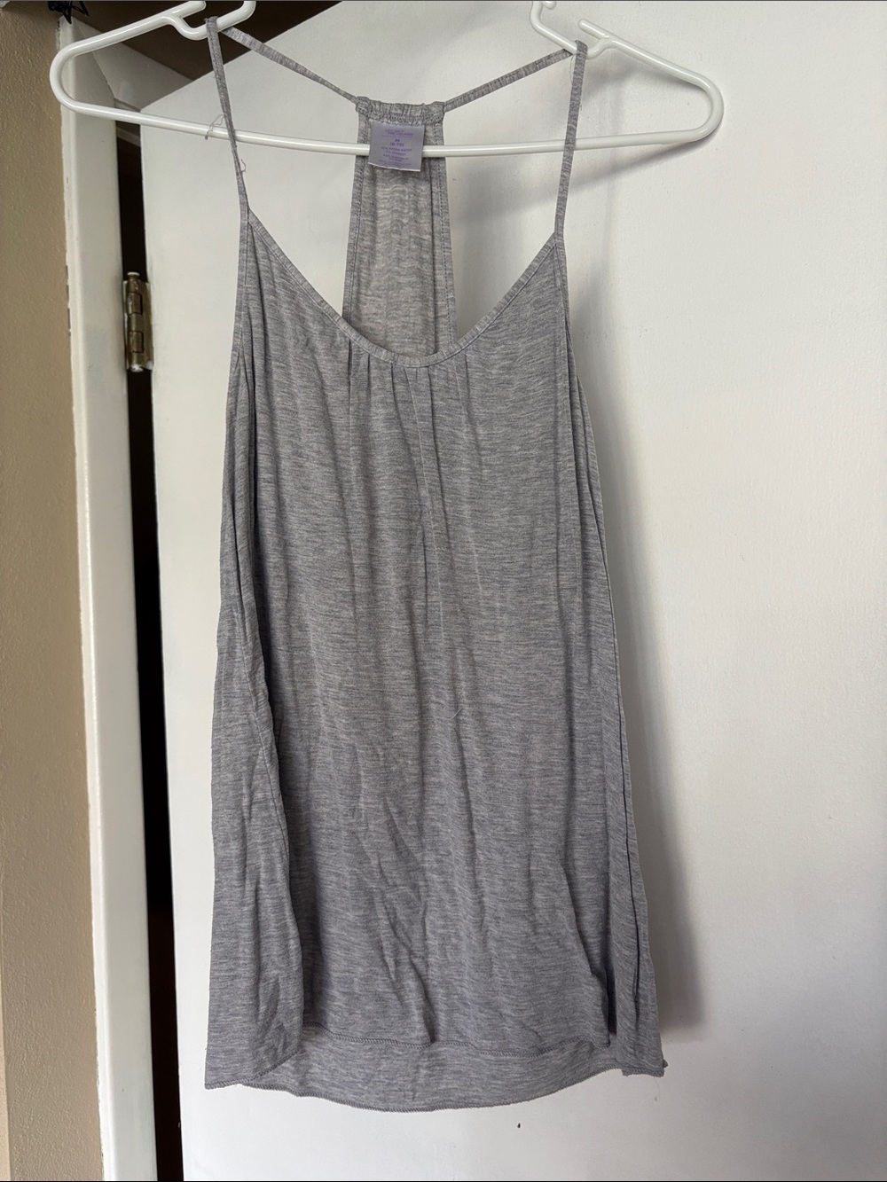 Secret Treasures Gray Racerback Camisole Tank Top